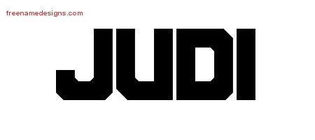 Judi Titling Name Tattoo Designs