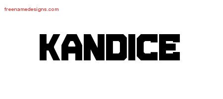Kandice Titling Name Tattoo Designs