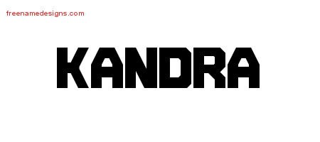 Kandra Titling Name Tattoo Designs
