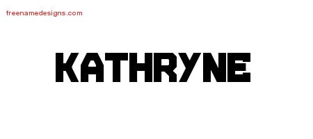 Kathryne Titling Name Tattoo Designs