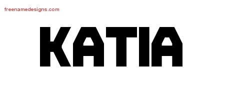 Katia Titling Name Tattoo Designs