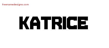 Katrice Titling Name Tattoo Designs