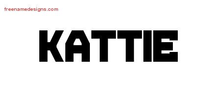 Kattie Titling Name Tattoo Designs