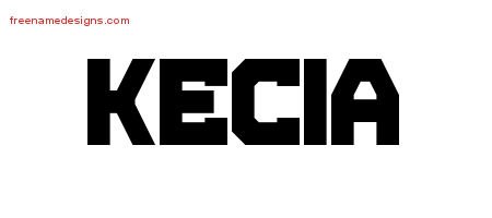 Kecia Titling Name Tattoo Designs