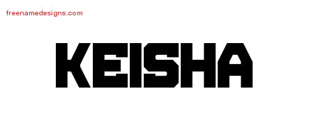Keisha Titling Name Tattoo Designs