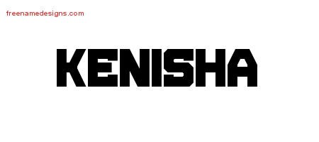 Kenisha Titling Name Tattoo Designs