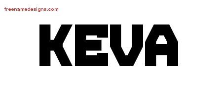 Keva Titling Name Tattoo Designs