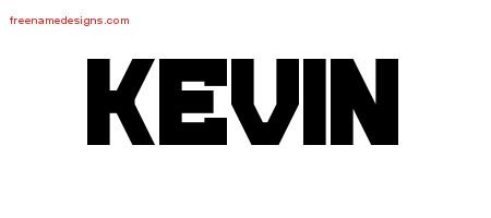 Kevin Titling Name Tattoo Designs