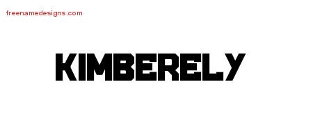 Kimberely Titling Name Tattoo Designs