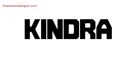 Kindra Titling Name Tattoo Designs
