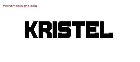 Kristel Titling Name Tattoo Designs