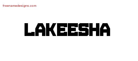 Lakeesha Titling Name Tattoo Designs