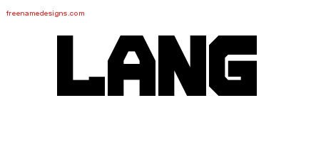 Lang Titling Name Tattoo Designs