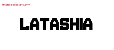 Latashia Titling Name Tattoo Designs
