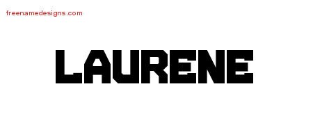 Laurene Titling Name Tattoo Designs