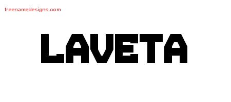 Laveta Titling Name Tattoo Designs