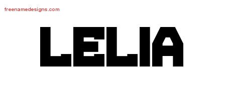 Lelia Titling Name Tattoo Designs
