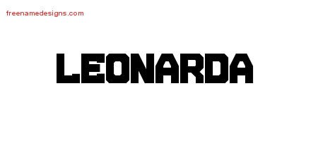 Leonarda Titling Name Tattoo Designs