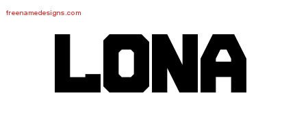 Lona Titling Name Tattoo Designs