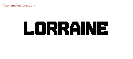 Lorraine Titling Name Tattoo Designs