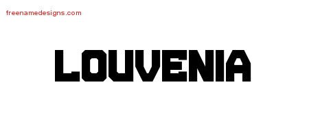 Louvenia Titling Name Tattoo Designs