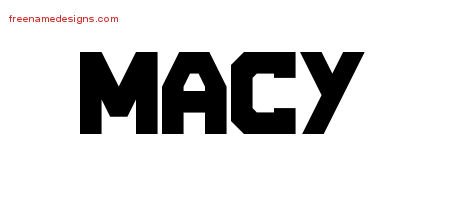 Macy Titling Name Tattoo Designs