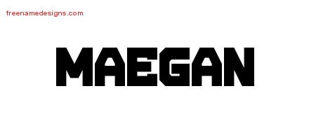 Maegan Titling Name Tattoo Designs