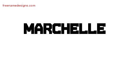 Marchelle Titling Name Tattoo Designs