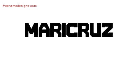 Maricruz Titling Name Tattoo Designs