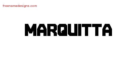 Marquitta Titling Name Tattoo Designs