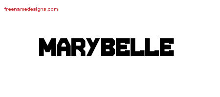 Marybelle Titling Name Tattoo Designs
