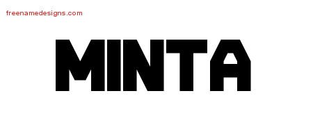 Minta Titling Name Tattoo Designs