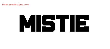 Mistie Titling Name Tattoo Designs