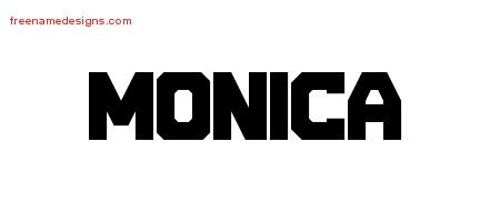Monica Titling Name Tattoo Designs