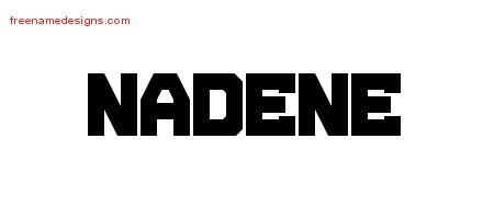 Nadene Titling Name Tattoo Designs