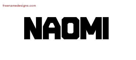 Naomi Titling Name Tattoo Designs
