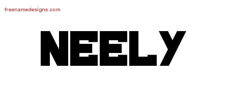 Neely Titling Name Tattoo Designs