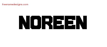 Noreen Titling Name Tattoo Designs