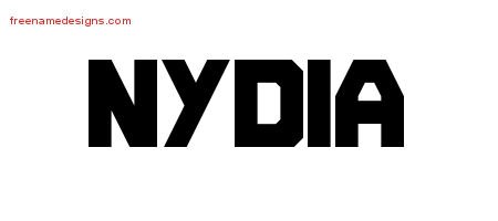Nydia Titling Name Tattoo Designs