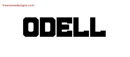 Odell Titling Name Tattoo Designs