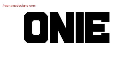 Onie Titling Name Tattoo Designs