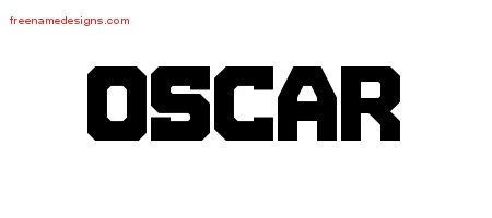 Oscar Titling Name Tattoo Designs