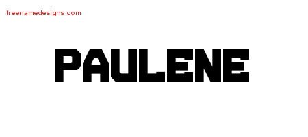 Paulene Titling Name Tattoo Designs