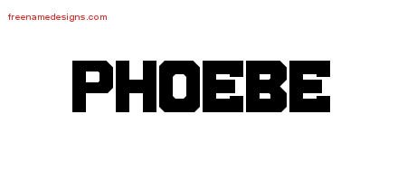 Phoebe Titling Name Tattoo Designs