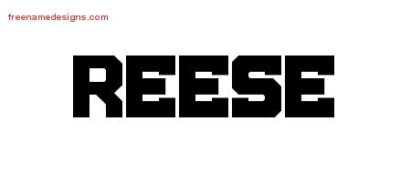 Reese Titling Name Tattoo Designs