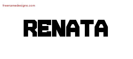 Renata Titling Name Tattoo Designs