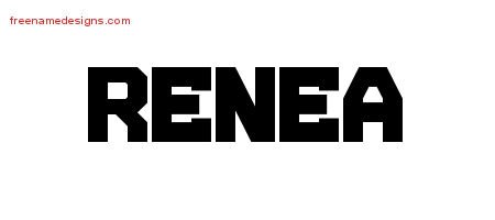 Renea Titling Name Tattoo Designs