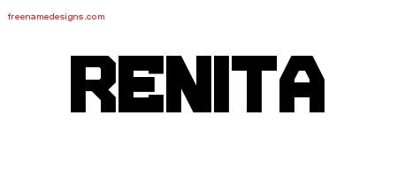 Renita Titling Name Tattoo Designs