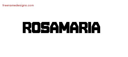 Rosamaria Titling Name Tattoo Designs