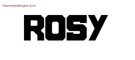 Rosy Titling Name Tattoo Designs